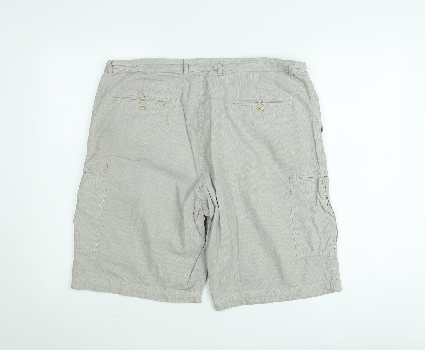 Marks and Spencer Autograph Men's Beige Linen Cargo Shorts Size L 36in