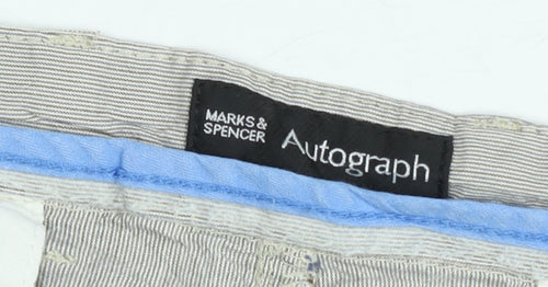 Marks and Spencer Autograph Men's Beige Linen Cargo Shorts Size L 36in