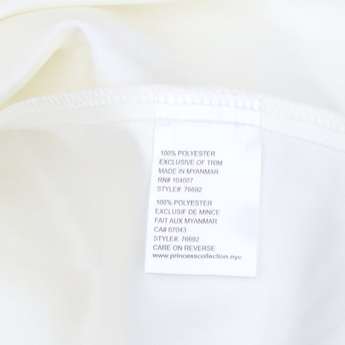 Couture Princess Girls Ivory Fit & Flare Party Dress Size 8 Years