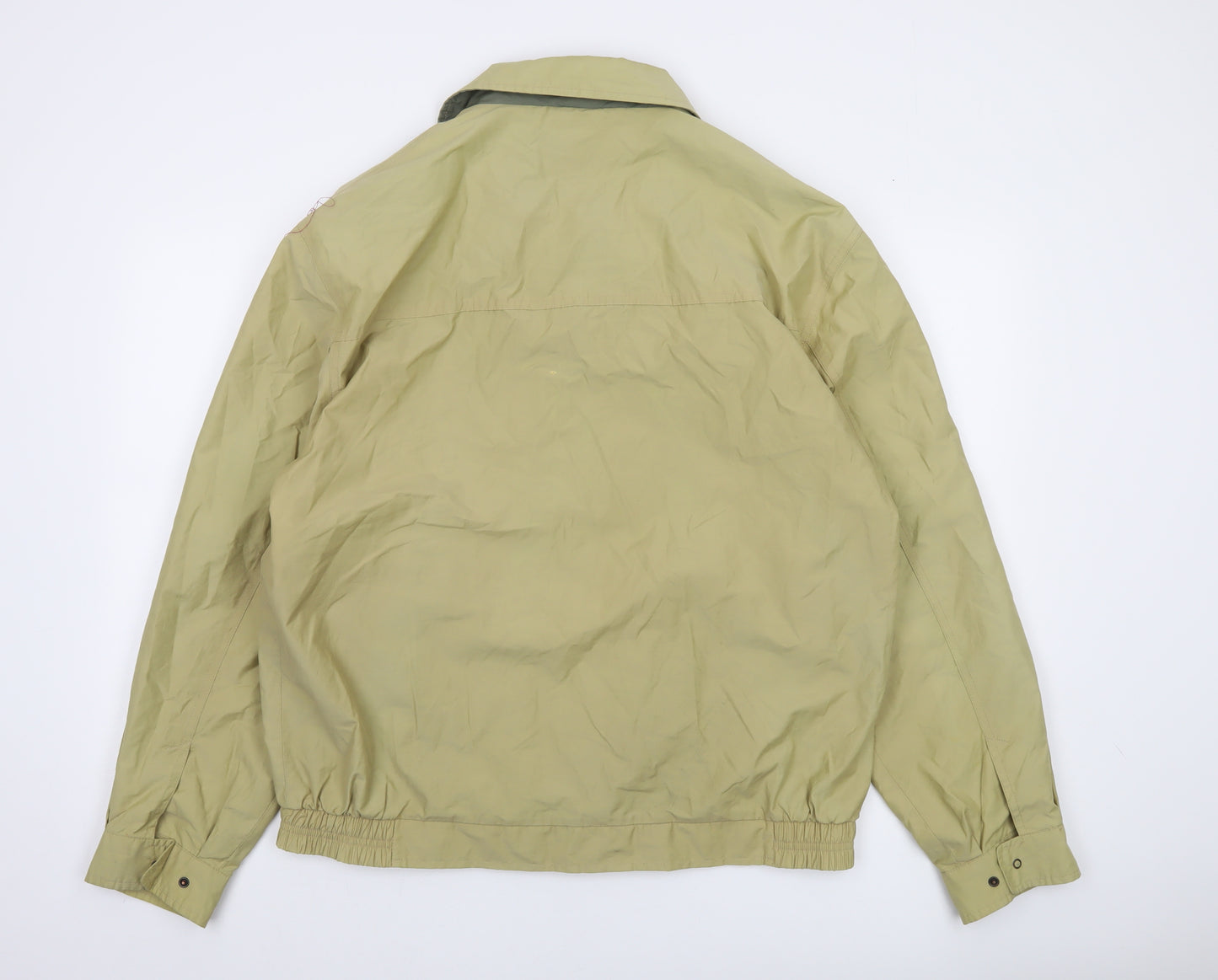 Lettfield Men's Beige Bomber Jacket Size 50 Regular Cotton Nylon