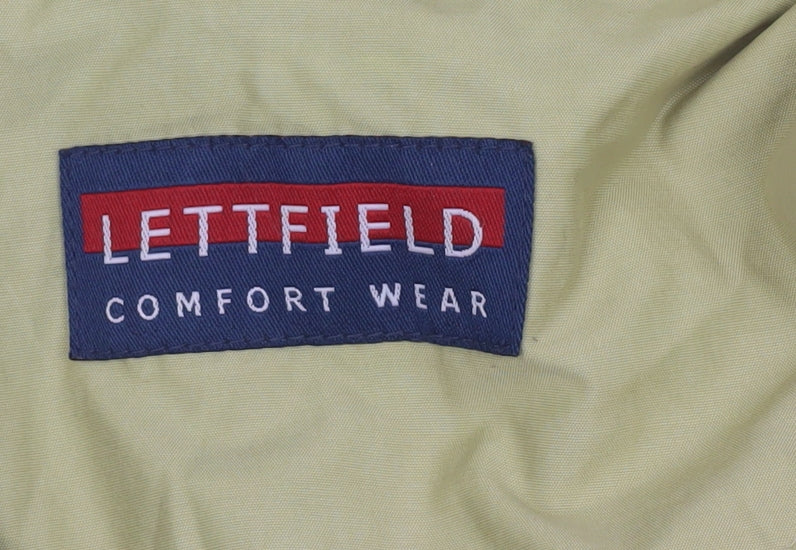 Lettfield Men's Beige Bomber Jacket Size 50 Regular Cotton Nylon