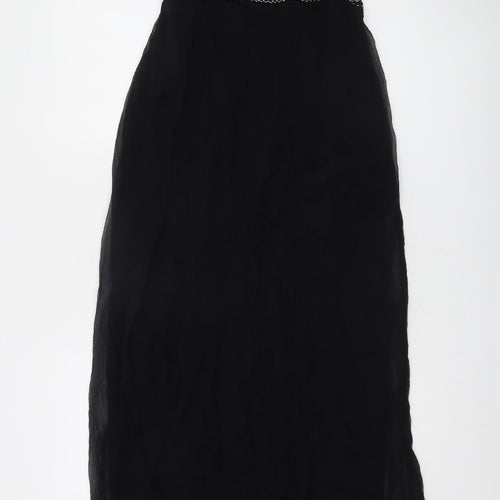 French Connection Women’s Black Halter Beaded Maxi Dress Size 10
