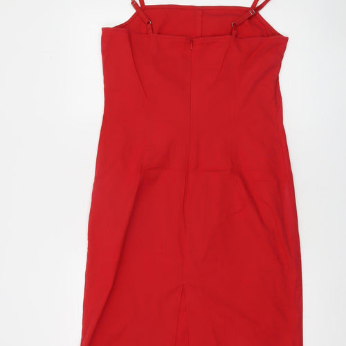 United Colors of Benetton Women's Red Bodycon Dress L