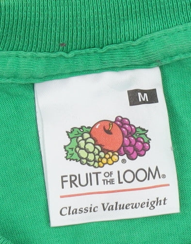 Fruit of the Loom Men's Green Tweety Bird Clonaslee Graphic T-Shirt Size M