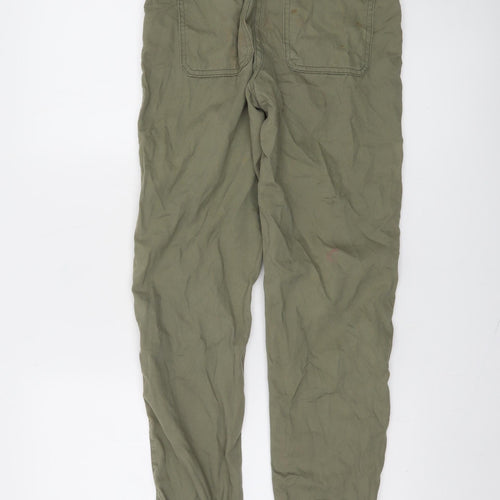 New Look Boys Green Cotton Joggers Age 12 Regular Fit Casual Trousers