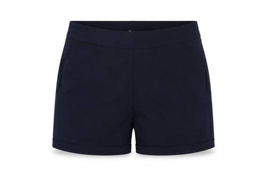 Object Women Navy Blue Chino Shorts Size 8 Regular Fit
