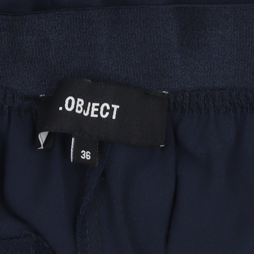 Object Women Navy Blue Chino Shorts Size 8 Regular Fit