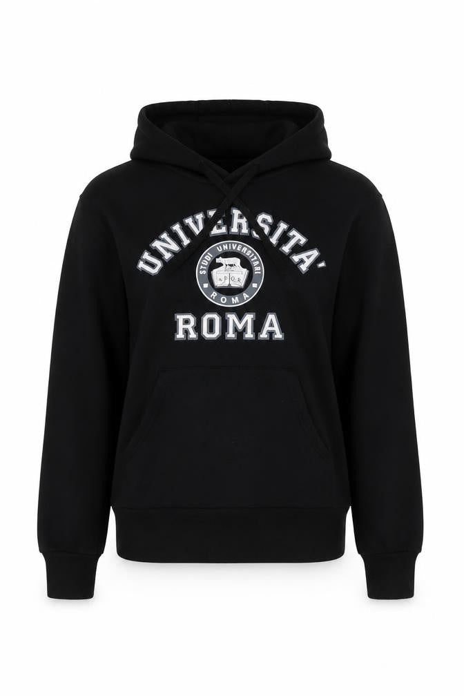 Accessori & Co Black Universita Roma Pullover Hoodie Women S