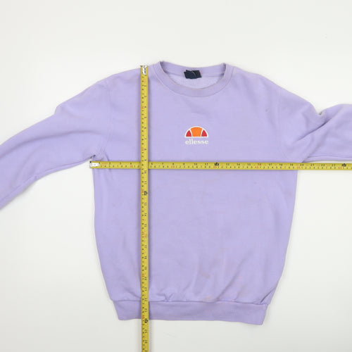 Ellesse Women's Purple Crew Neck Pullover Sweatshirt UK 8