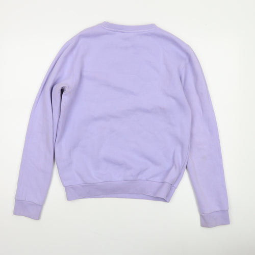 Ellesse Women's Purple Crew Neck Pullover Sweatshirt UK 8