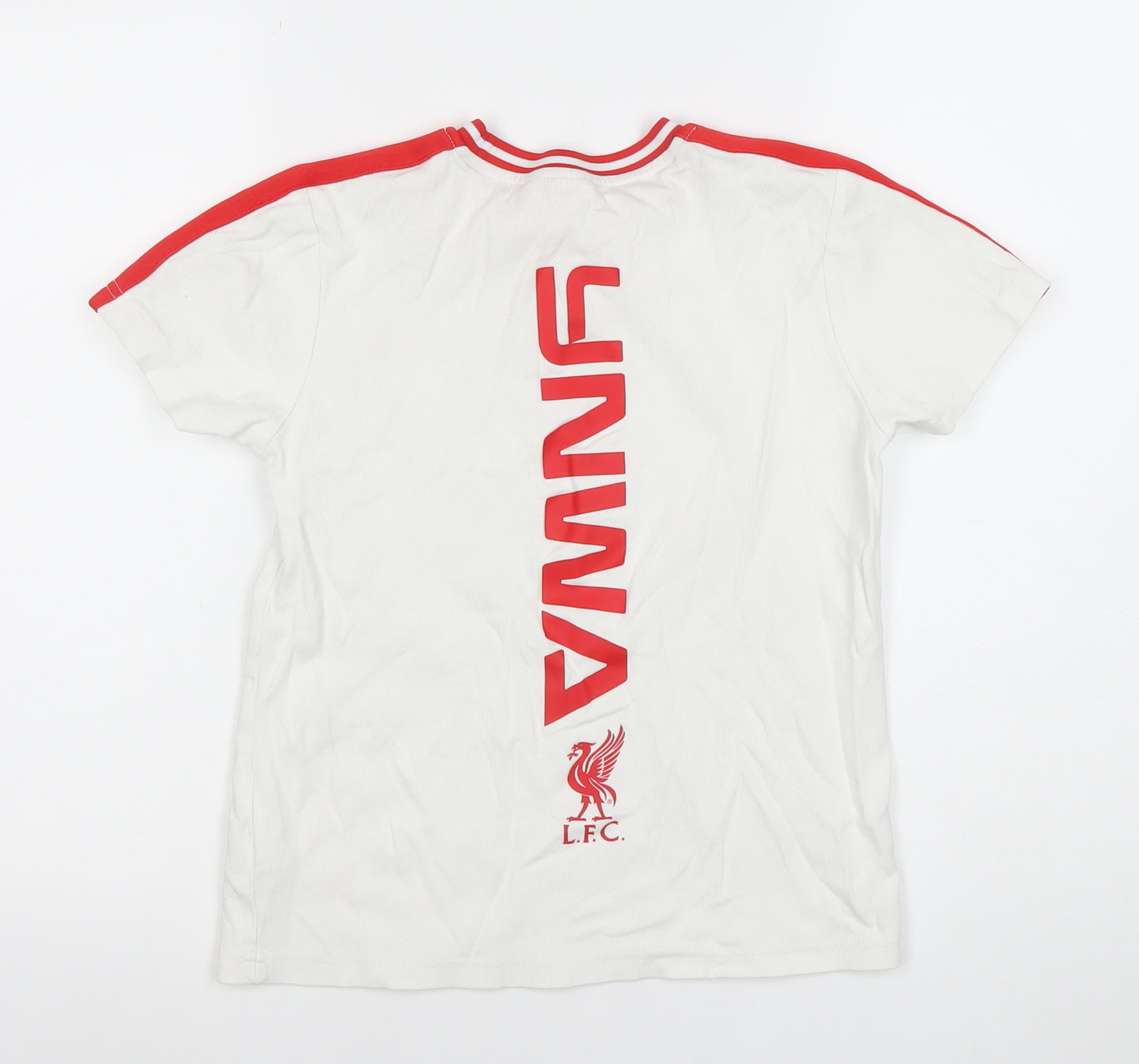 Liverpool FC Boys White Red YNWA Jersey T-Shirt 9-10 Years