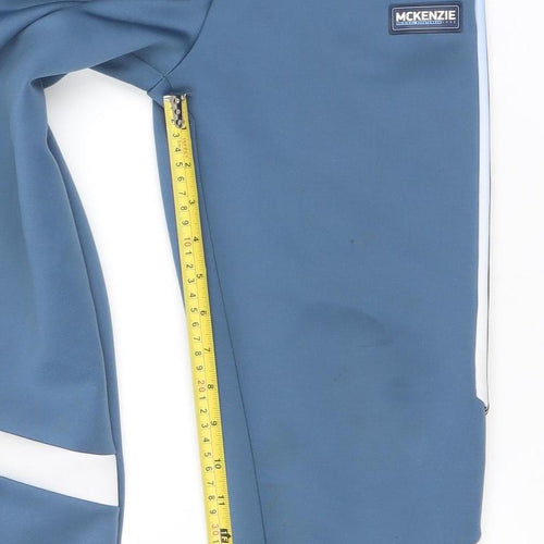McKenzie Boys Blue 10-12 Years Jogger Trousers with Side Stripe
