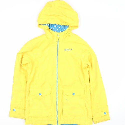 Gelert Girls Yellow Waterproof Hooded Rain Coat 9-10 Years