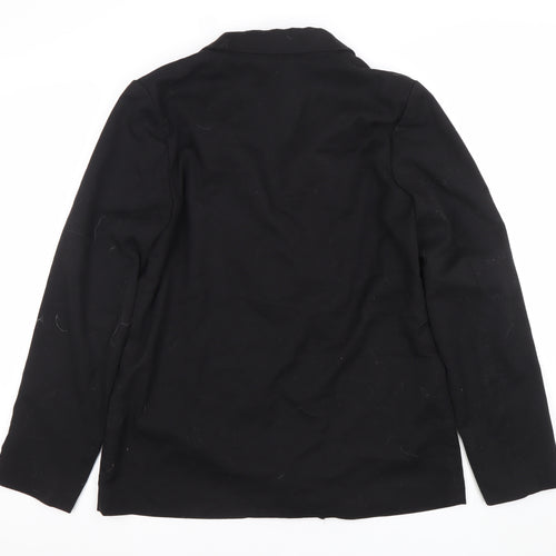 H&M Divided Women's Black Single-Breasted Blazer Size 12