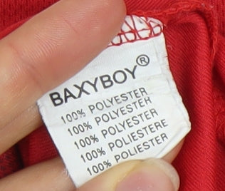 Baxyboy & Sports Men's Red Striped Basketball Tank Top Size S