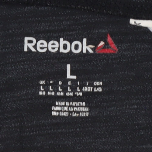Reebok Women's Black L Leggings | Stretch Activewear Trousers