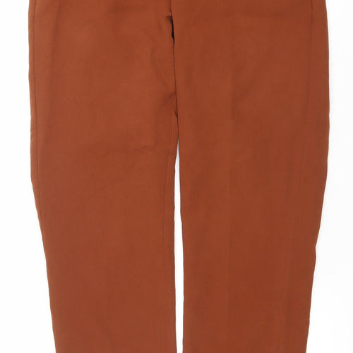 Only Women Brown Chino Trousers S Regular 32in Waist
