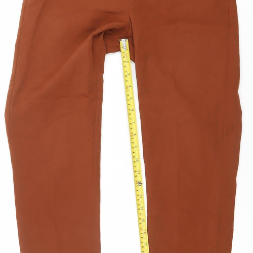 Only Women Brown Chino Trousers S Regular 32in Waist