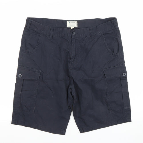 Mountain Warehouse Men's Navy Cargo Shorts Size 34 Cotton Casual