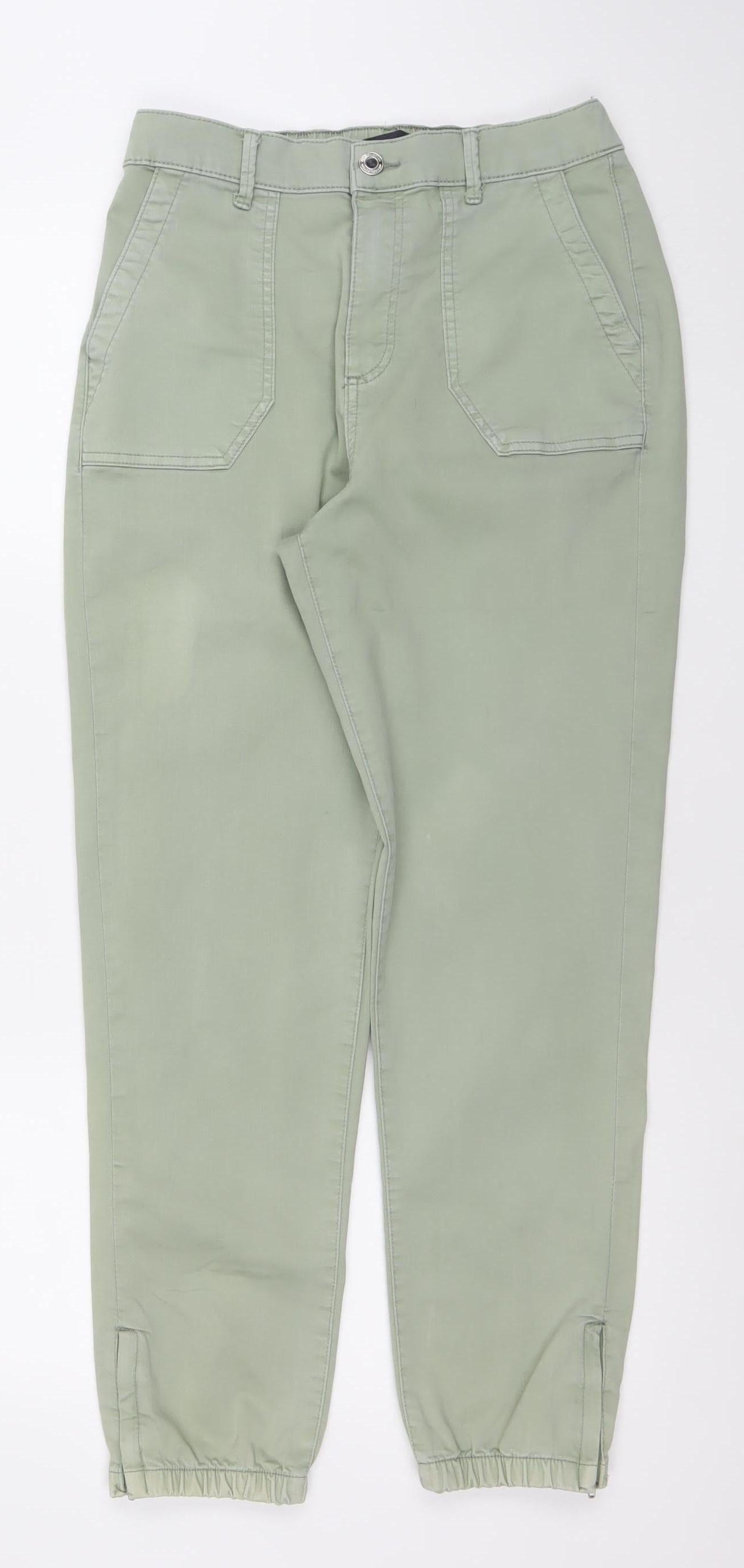 Marks and Spencer Women's Green Tapered Jeans Size 10