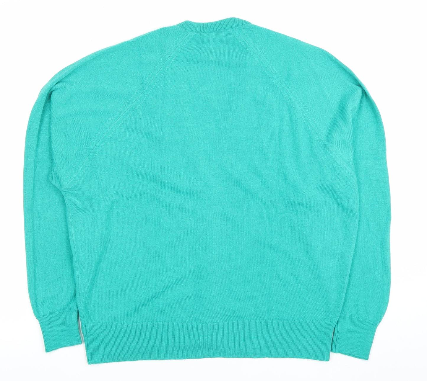 Courtelle Women's Green V-Neck Button Cardigan Size 18
