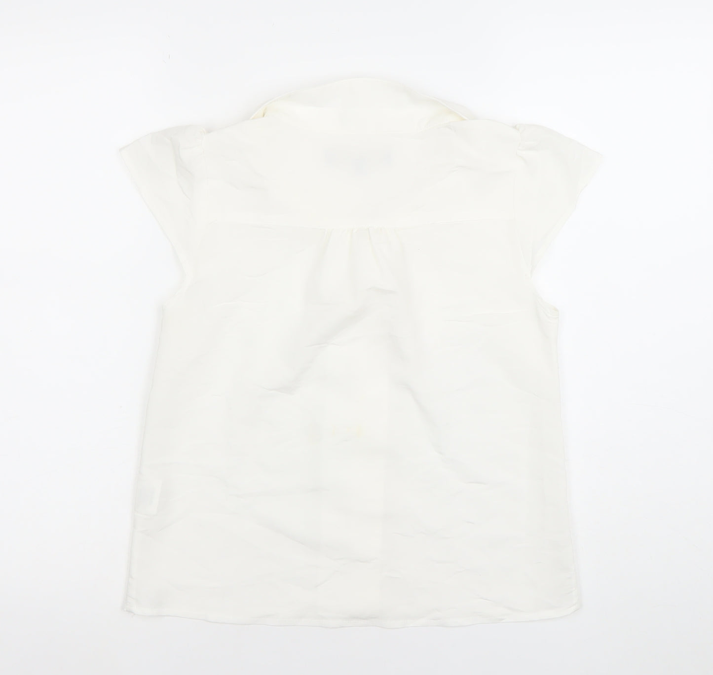 Princess Highway Women’s Ivory Short Sleeve Button-Up Blouse Size 6