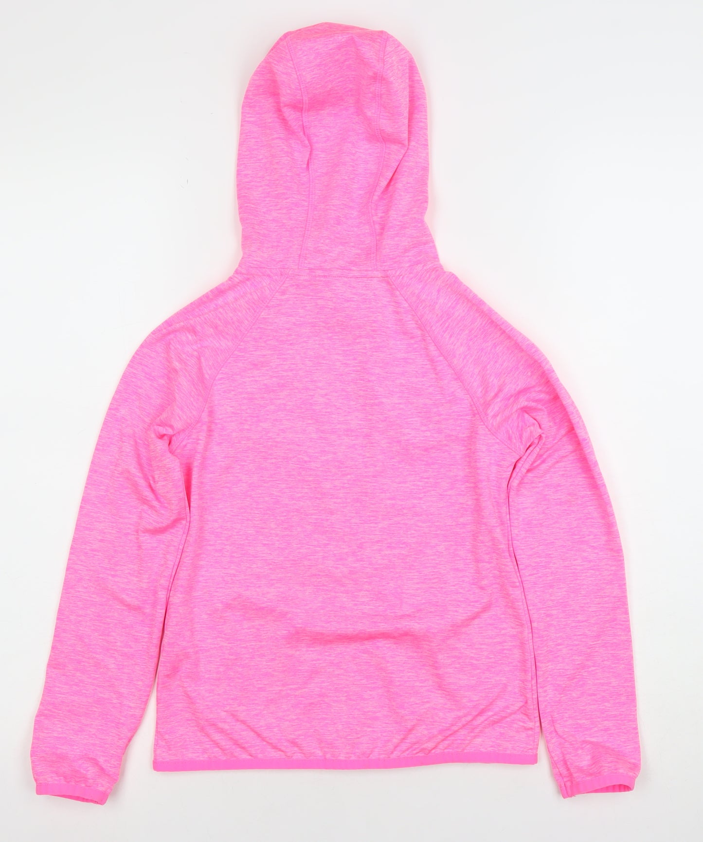 Dunnes Stores Girls Pink Full Zip Hoodie 8-9 Years Lightweight Activewear