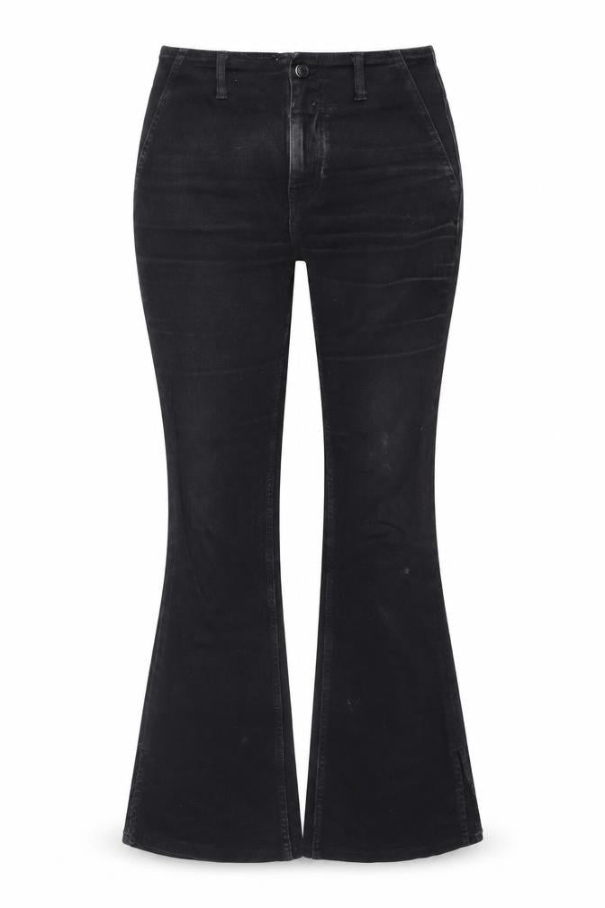 We The Free Women Black Flared Jeans Size 28 Stretch Cotton Blend