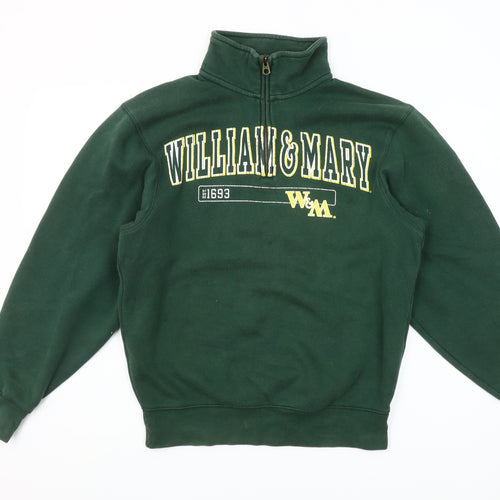 JanSport Women’s Green 1/4 Zip William & Mary Fleece Sweatshirt S