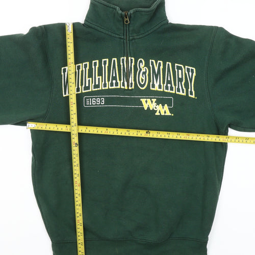 JanSport Women’s Green 1/4 Zip William & Mary Fleece Sweatshirt S