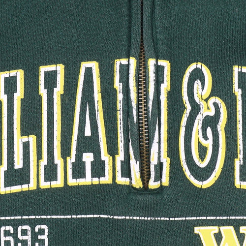 JanSport Women’s Green 1/4 Zip William & Mary Fleece Sweatshirt S