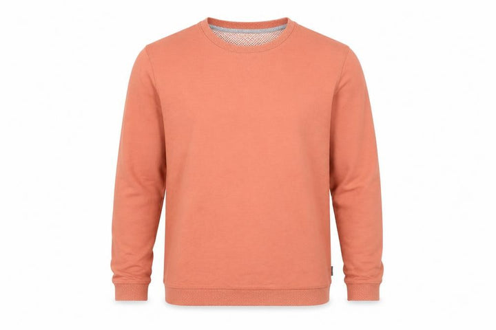 Ted Baker Men's Orange Crew Neck Pullover Sweatshirt Size L