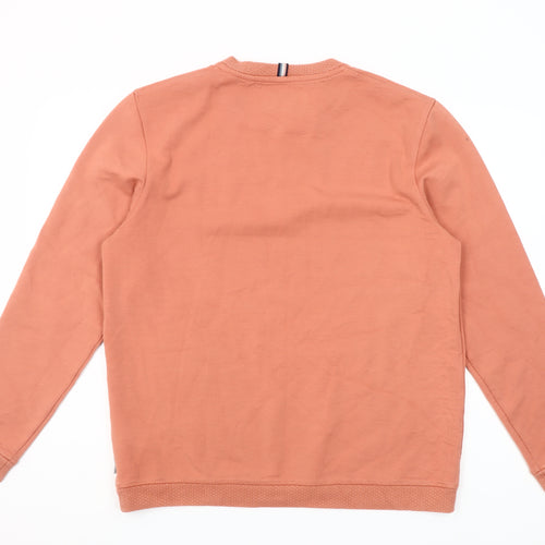 Ted Baker Men's Orange Crew Neck Pullover Sweatshirt Size L