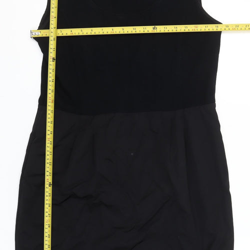 Gap Women’s Black Sleeveless Sheath Dress Size L Viscose Blend