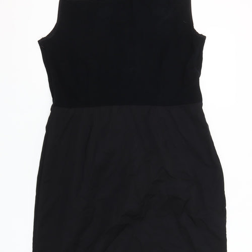 Gap Women’s Black Sleeveless Sheath Dress Size L Viscose Blend