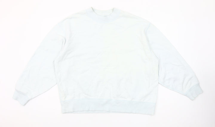 Uniqlo Women Light Blue XL Crew Neck Pullover Sweatshirt