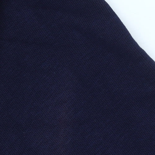 Puma Womens Navy Blue Pullover Hoodie XS Logo Cotton Blend