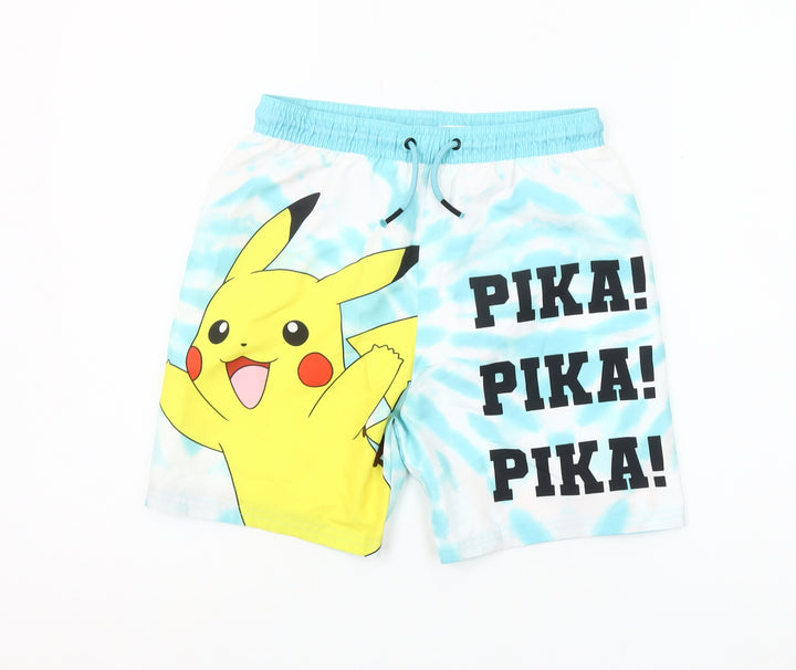 Pokémon Boys Multicoloured Pikachu Tie Dye Swim Shorts 11-12 Years