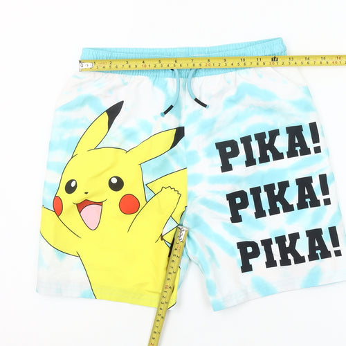 Pokémon Boys Multicoloured Pikachu Tie Dye Swim Shorts 11-12 Years