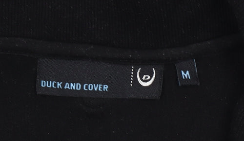 Duck and Cover Men's Black Full Zip Fleece Sweatshirt M