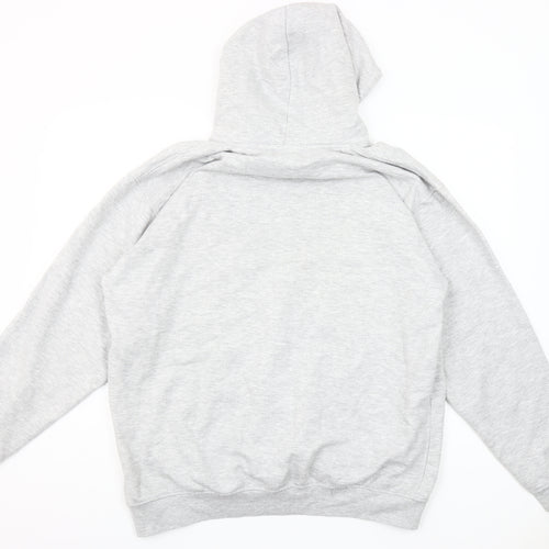 Uneek Mens Grey XL Pullover Hoodie Dead Fish Logo Fleece Sweatshirt