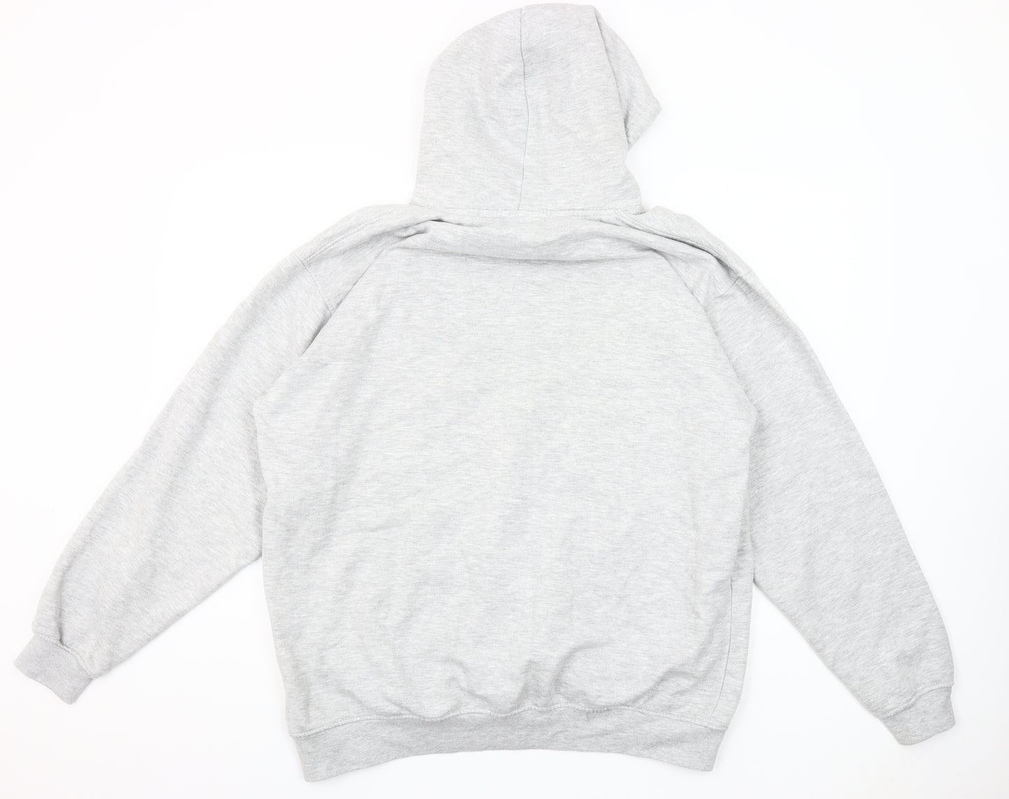 Uneek Mens Grey XL Pullover Hoodie Dead Fish Logo Fleece Sweatshirt