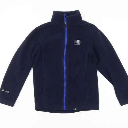Karrimor Boys Blue 7-8 Years Fleece Jacket Full Zip Outdoor Layer