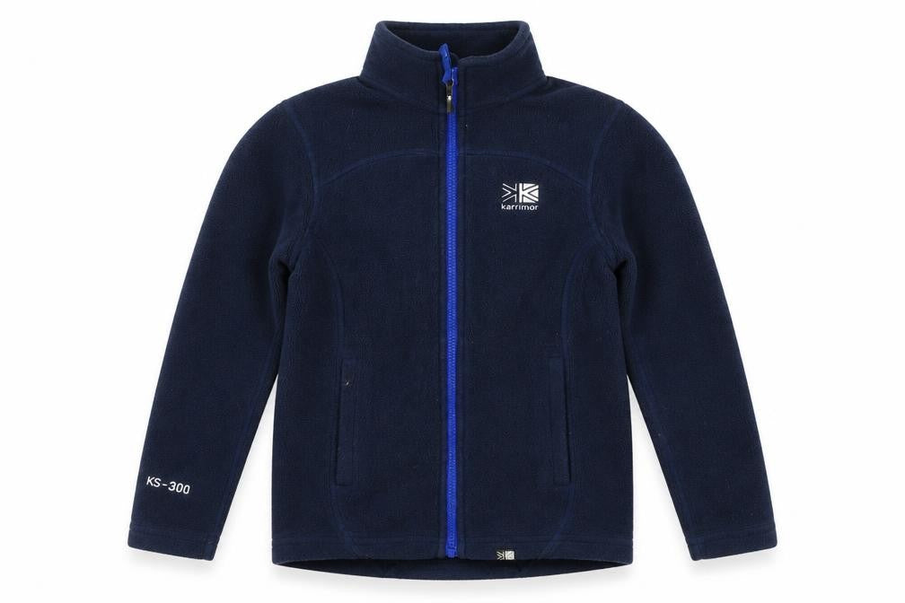 Karrimor Boys Blue 7-8 Years Fleece Jacket Full Zip Outdoor Layer