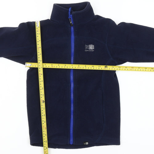 Karrimor Boys Blue 7-8 Years Fleece Jacket Full Zip Outdoor Layer