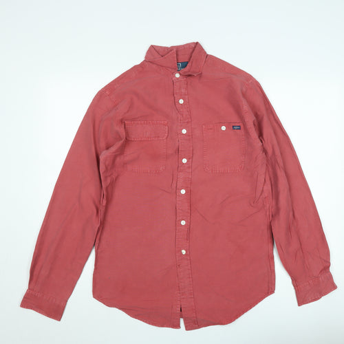 Polo Ralph Lauren Men’s Red Cotton Button-Up Long Sleeve Shirt Size S