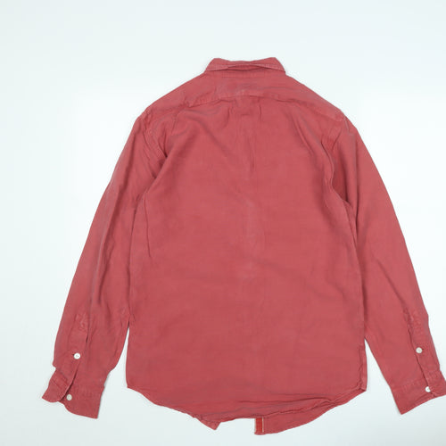Polo Ralph Lauren Men’s Red Cotton Button-Up Long Sleeve Shirt Size S