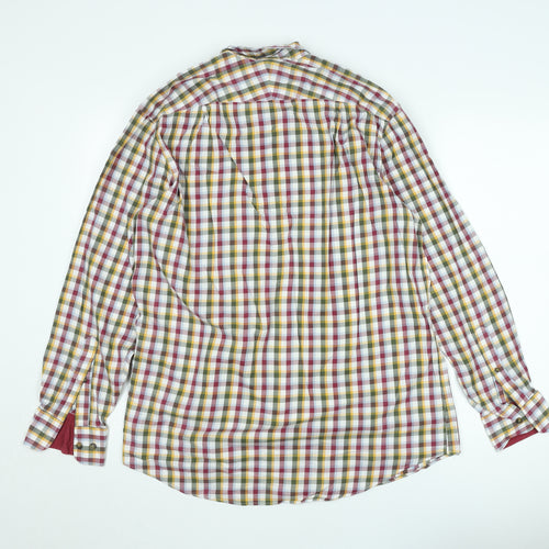 Charles Tyrwhitt Men's Multicoloured Check Long Sleeve Classic Fit Shirt M