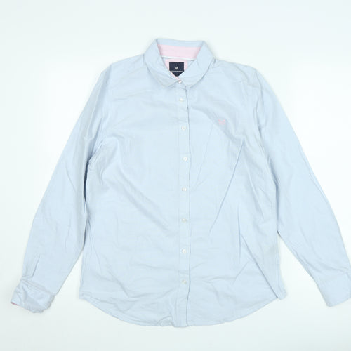 Crew Clothing Company Men's Blue Classic Fit Button-Up Shirt M