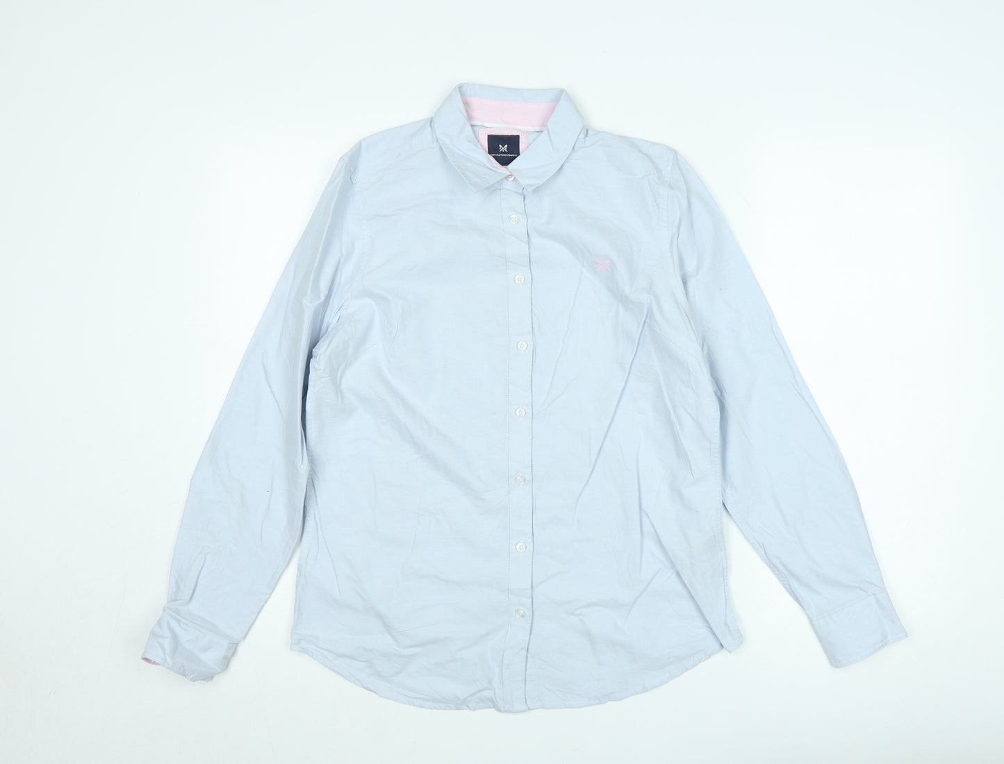 Crew Clothing Company Men's Blue Classic Fit Button-Up Shirt M